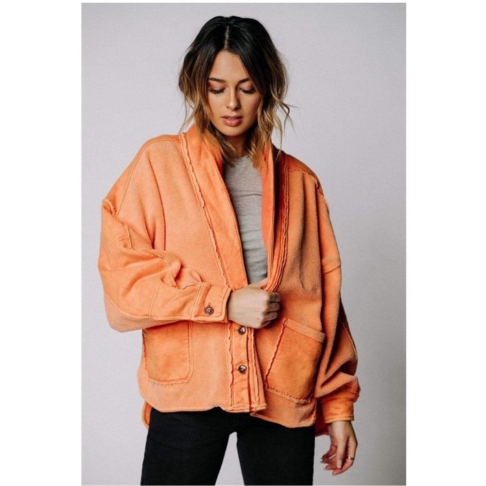 Free People Jordan Reverse Fleece Shacket - Picture 3 of 11